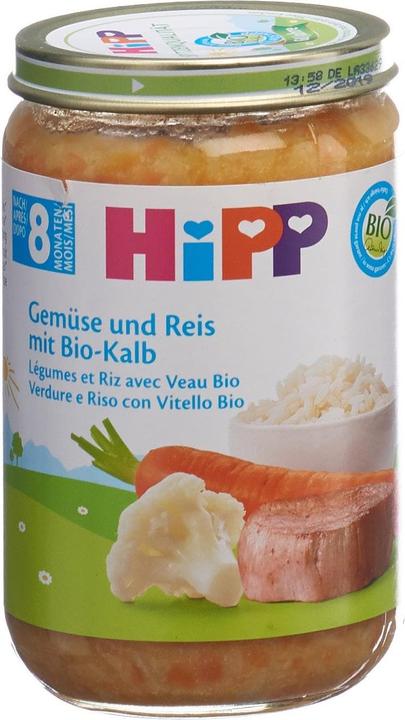 Image du produit Hipp Légumes et riz avec viande de veau (220 g)