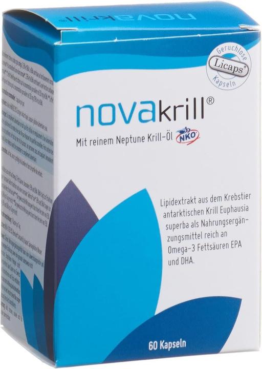 Immagine prodotto Novakrill Capsula di olio di krill 500 mg (60 Pezzo/i, Pillole, 70 g)