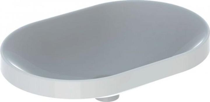 Produktbild Geberit VariForm Einbauwaschtisch elliptisch, 600x400mm, ohne Hahnloch, ohne Überlauf (780 mm, 195 mm)