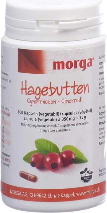 Actual product image Morga Rosehip Vegicaps (100 Piece, Capsules, 60 g)