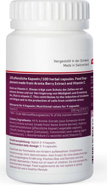 Produktbild Kingnature Aronia Vida (100 Stück, Kapseln, 60 g)