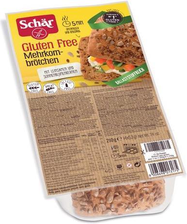 Actual product image Schär Multigrain gluten free rolls (210 g)