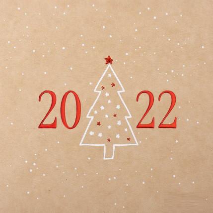 Produktbild Weihnachtskarte 8908 aus Kraftpapier