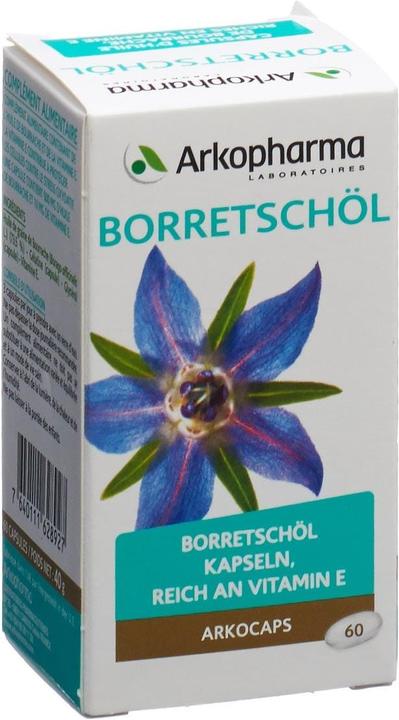 Actual product image Arkopharma Arkocaps Borretschöl Kapseln (60 Piece, Capsules, 62 g)
