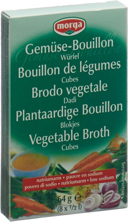 Immagine prodotto Morga Dadi di brodo vegetale a basso contenuto di sodio (90 ml)