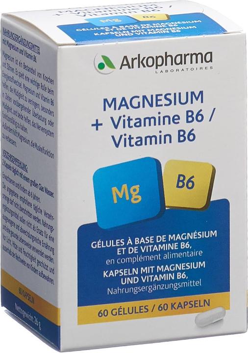 Actual product image Arkopharma Magnesium Vitamin B6 (60 Piece, Capsules, 49 g)