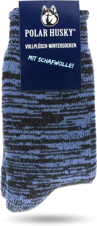 Immagine prodotto Polar Husky Farbige Vollplüsch-Socken mit Wolle (Confezione singola, 35 - 38)