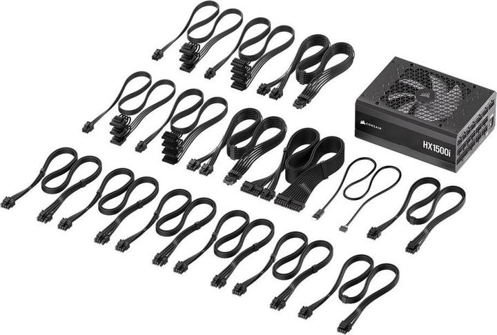 Actual product image Corsair HXi Series (2025), HX1500i, 1500 Watt, 80 PLUS Platinum, C20 Version (1500 W)