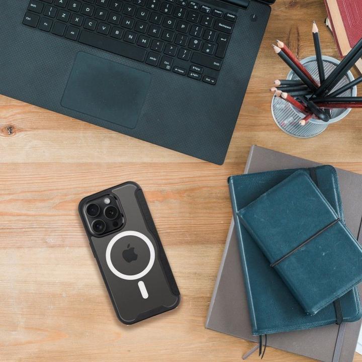 Actual product image OEM Book case SMART MAG Book case compatible wit MagSafe for IPHONE 12 black (Apple iPhone 12)