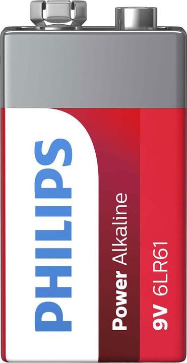 Image du produit Philips Power Life 6LR61P1B - Pile 9V - alcaline (1 pcs, 9V Block)