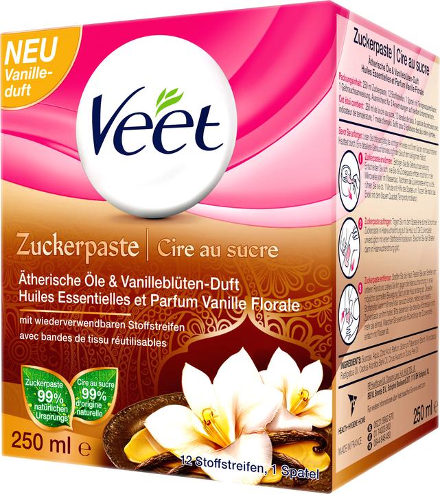 Actual product image Veet Sugaring sugar paste vanilla blossom (250 ml, 1 x, 440 g)