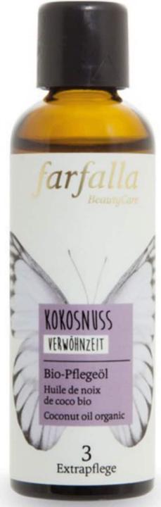 Produktbild Farfalla KOKOSNUSS Bio-Pflegeöl | VERWÖHNZEIT (Körperöl, 75 ml)
