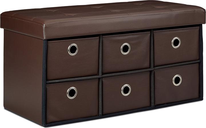 Image du produit Relaxdays Banquette de rangement (76 cm)