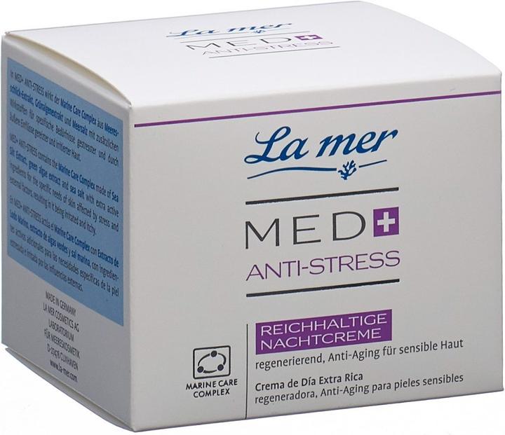 Produktbild La Mer Med+ Anti-Stress Reichhaltige Nachtcreme ohne Parfum (50 ml, Nachtcreme)