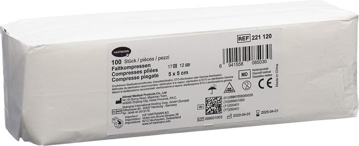 IVF Hartmann Faltkompresse Typ 17 5x5cm 12 fach