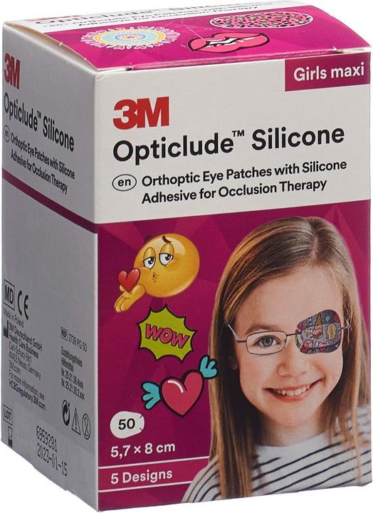3M Silicone Augenverband 5.7x8cm Maxi Girls (50 x)