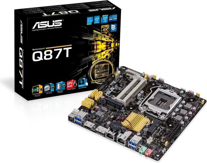Produktbild ASUS Q87t (LGA 1150, Intel Q87, Mini-ITX, Thin Mini ITX)