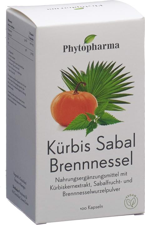 Produktbild Phytopharma Kürbis Sabal Brennnessel (100 Stück, Kapseln, 114 g)
