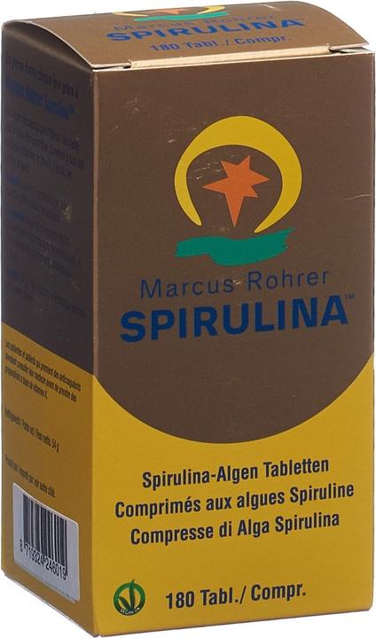Produktbild Marcus Rohrer Spirulina Spirulina Tablette (180 Stück, Tabletten, 211 g)