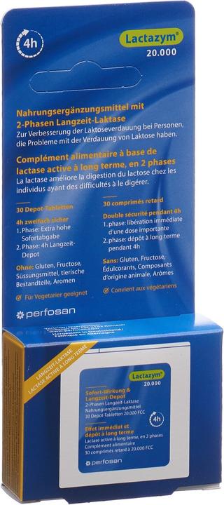 Lactazym 20.000 Langzeit-Depot Tablette (30 Stück, Tabletten, 43 g)