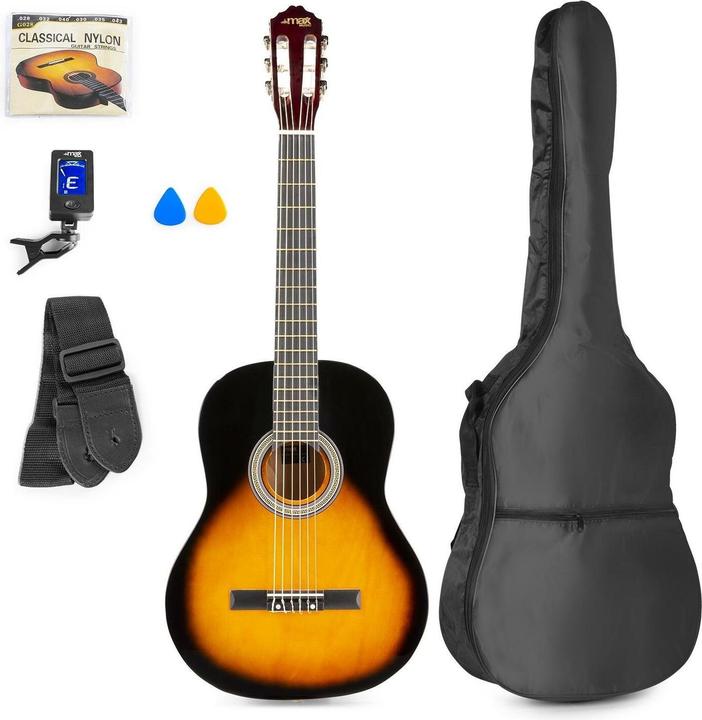 Actual product image Max Classical Guitar SoloArt Set Sunburst (Acoustic guitar set, Wood)