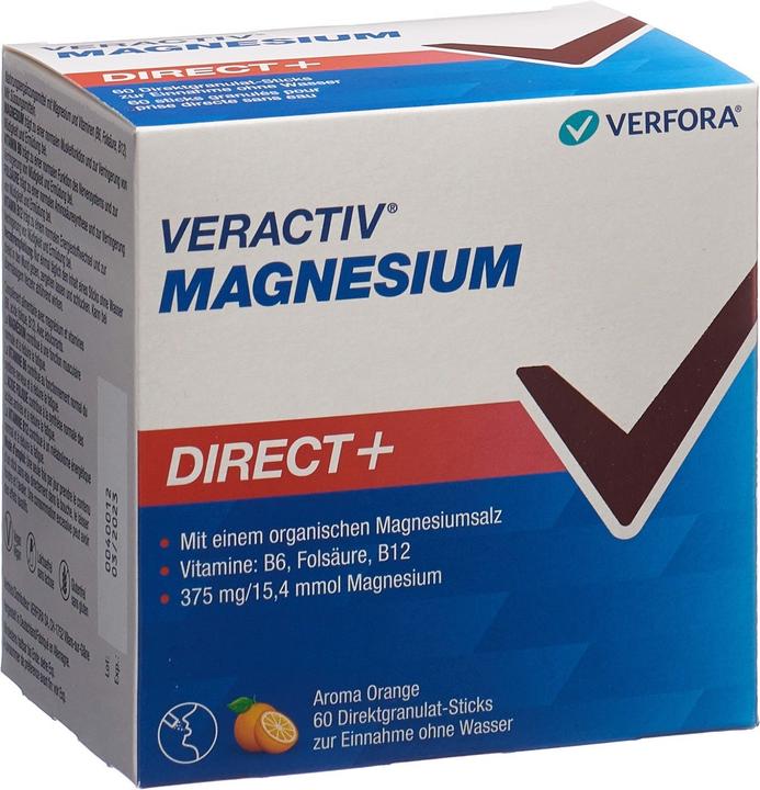 Immagine prodotto Veractiv Magnesium Direct+ (60 Pezzo/i, Raccoglitrice, 185 g)