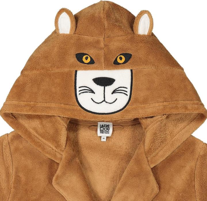Image du produit La Redoute Collections Peignoir en polaire avec capuche brodée (102)