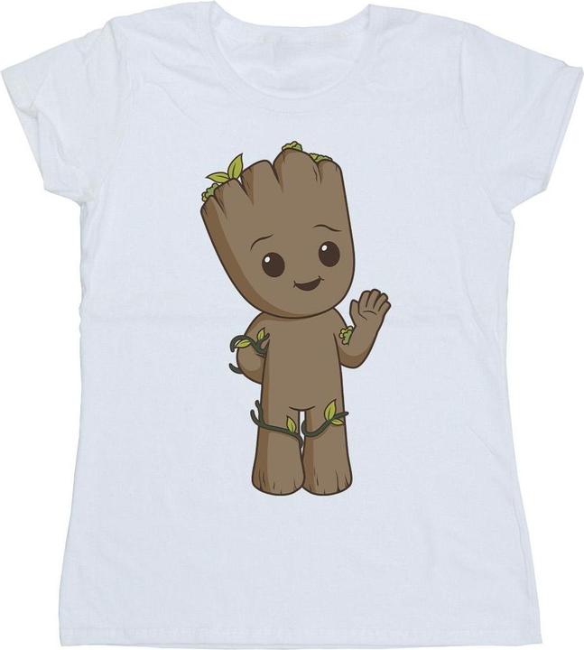 Actual product image Womens/Ladies I Am Groot Cute Groot Cotton T-Shirt (XXL)
