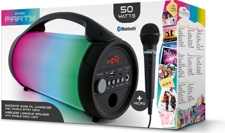 Image du produit Bigben Haut-parleur Bluetooth Audio Party Lite (8 h, Fonctionnement sur batterie)