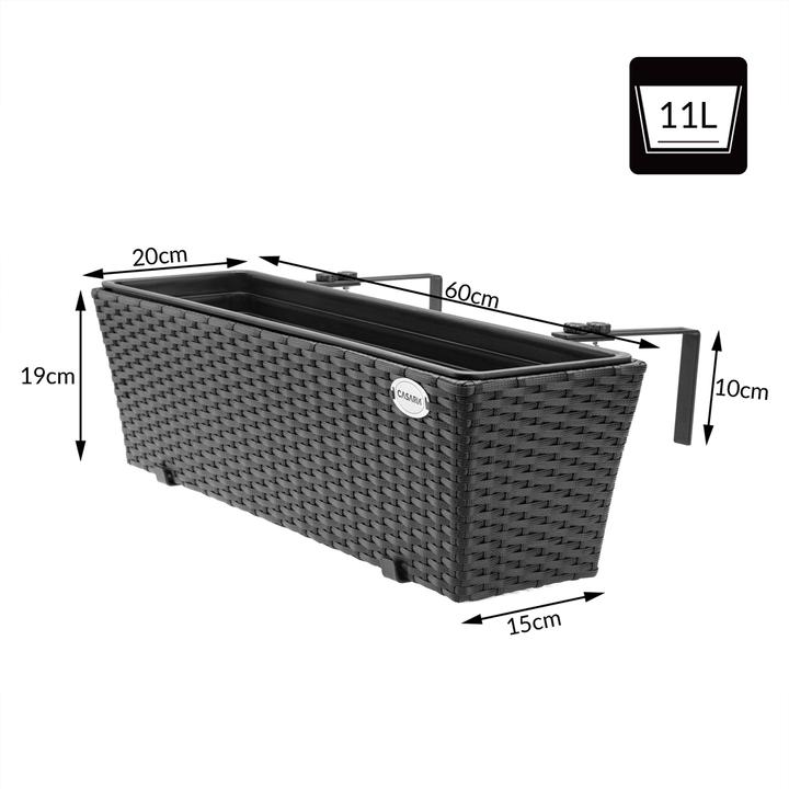 Produktbild Casaria Blumenkasten (20 cm)