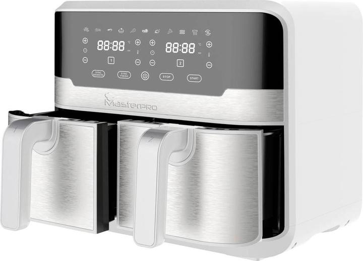 Actual product image MasterPRO Hot air fryer 2400W non-stick coating, cool-touch housing, timer function, with di