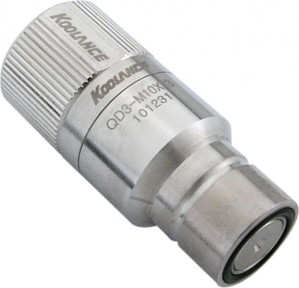 Actual product image Koolance QD3 quick connect straight male to 13/10mm - no-spill