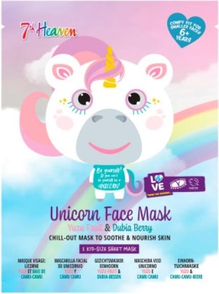 Actual product image Face Food Unicorn face mask