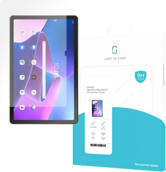 Actual product image Just in Case Tempered Glass Clear Screen Protector Lenovo Tab M10 Plus (3rd Gen) (1 Piece, Tab M10 Plus Gen 3)