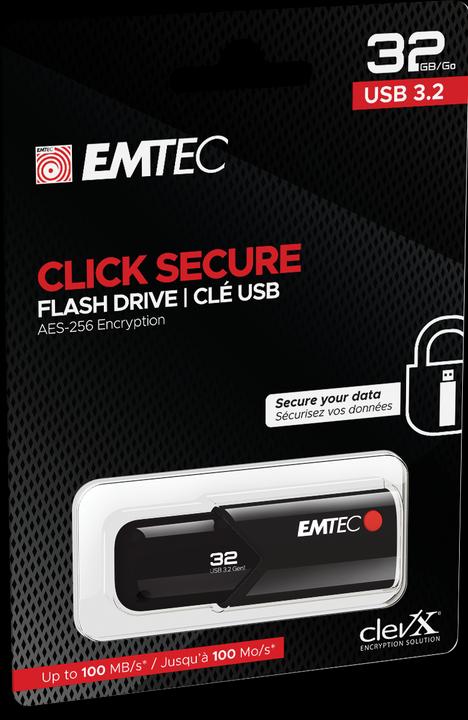 Actual product image Emtec B120 Click Secure (32 GB, USB-A, USB 3.2)