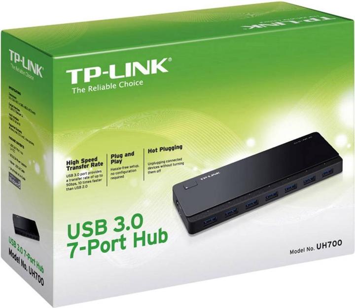 Actual product image TP-Link Uh700 (Micro USB, 7 Ports)