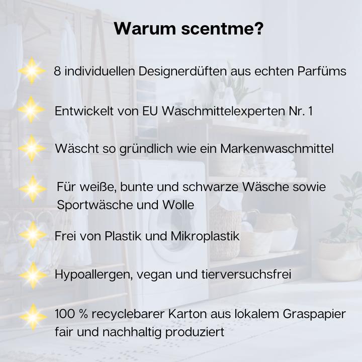 Immagine prodotto scentme everything - all-in-one Universalwaschmittel mit Wäscheparfüm (28 Cicli di lavaggio, Cappellotti, Baccelli)