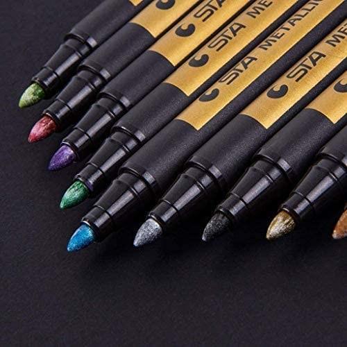 Produktbild I Am Creative Metallic Marker Glitzer Stifte Glimmer Pen auf Wasserbasis 10er Set (Metallic, 10 x)