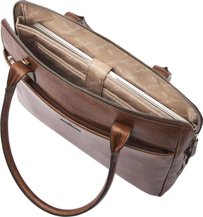 Produktbild Castelijn & Beerens & Beerens - Donna Vera Schoudertas 15,6 RFID | cognac -