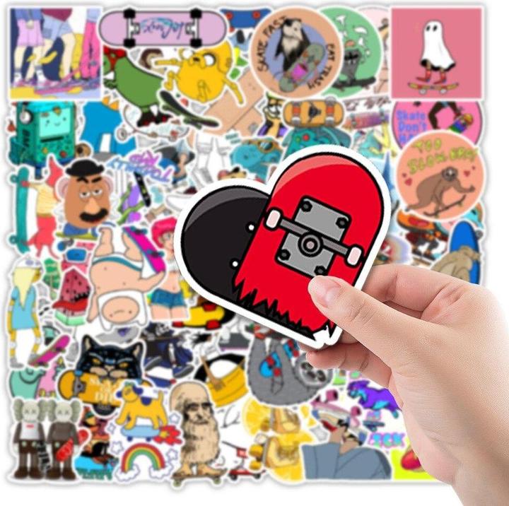 Image du produit JTI Mega-Pack d'autocollants - Skateboard