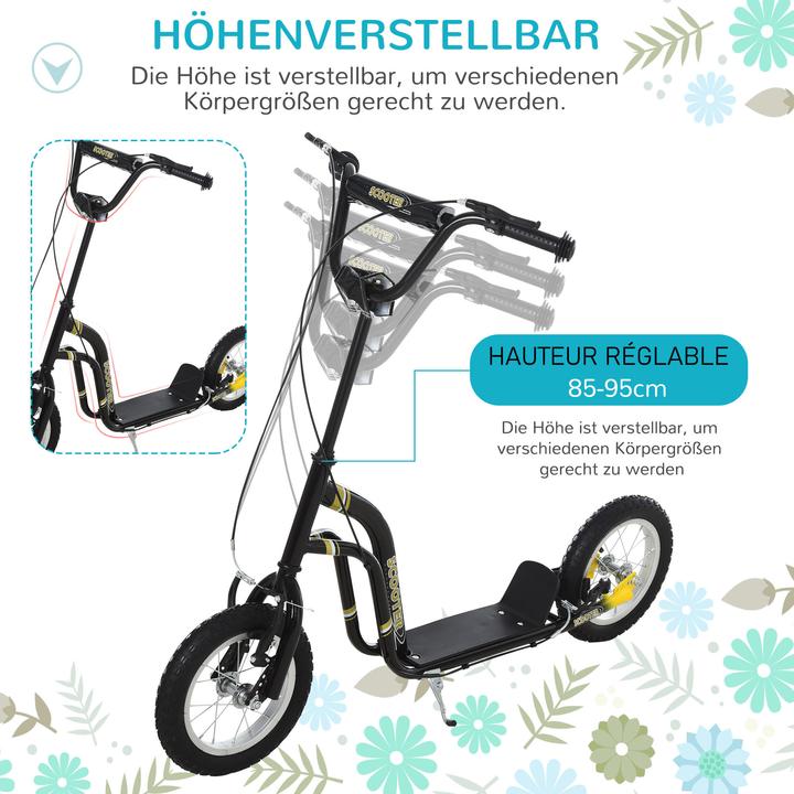 Actual product image Homcom Pedal scooter with handbrake