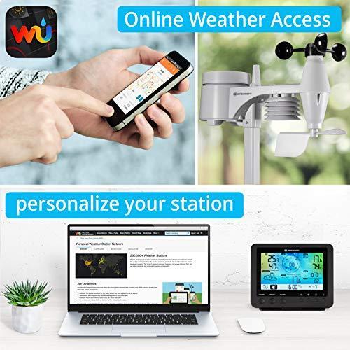 Actual product image Bresser Weather Station Weather Centre 5-in-1 WLAN Prof. Sensor