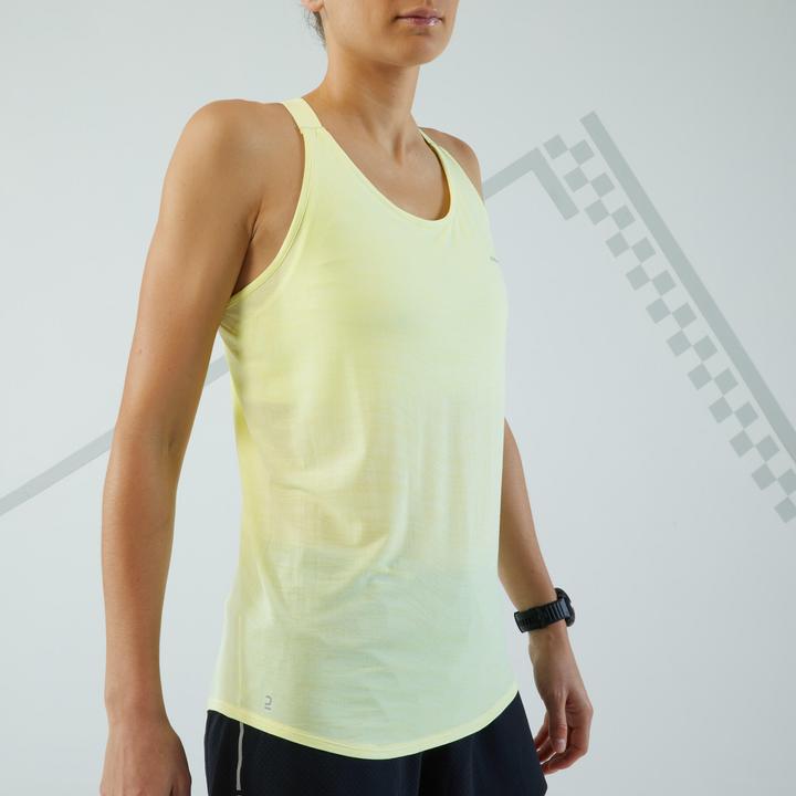 Produktbild Kiprun Lauf-Tanktop Damen nahtlos - Run 500 Comfort gelb (S)