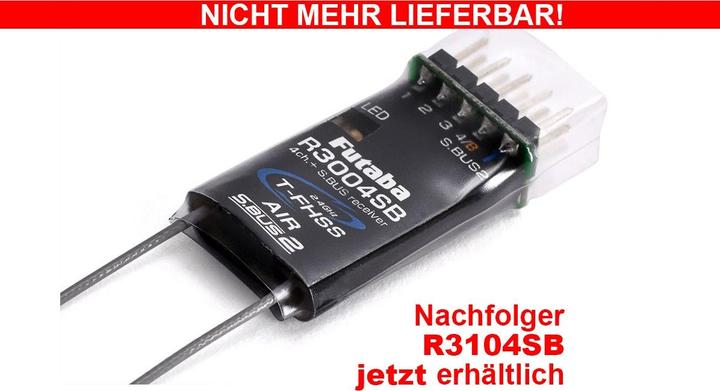 Actual product image Futaba R3004SB T-FHSS 4-CH Diversity Receiver