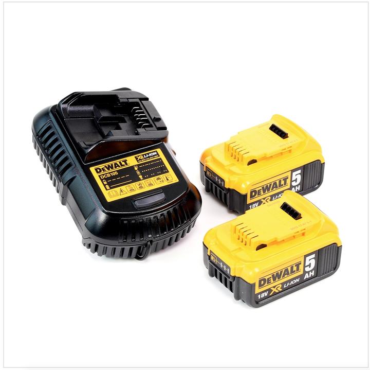 Actual product image DeWalt SDS-PLUS DRILLING HAMMER 18V 2.1J 2 x 5.0Ah XR LI-ION SHORT HAMMER TSTAK DCH273P2T (Rechargeable battery operated)