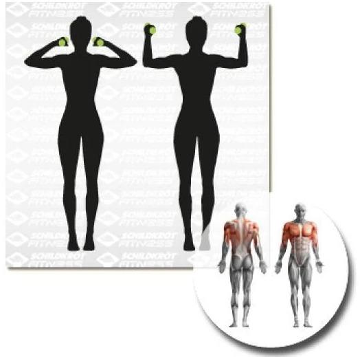 Actual product image Schildkröt Vinyl dumbbell set (2 x 3 kg)