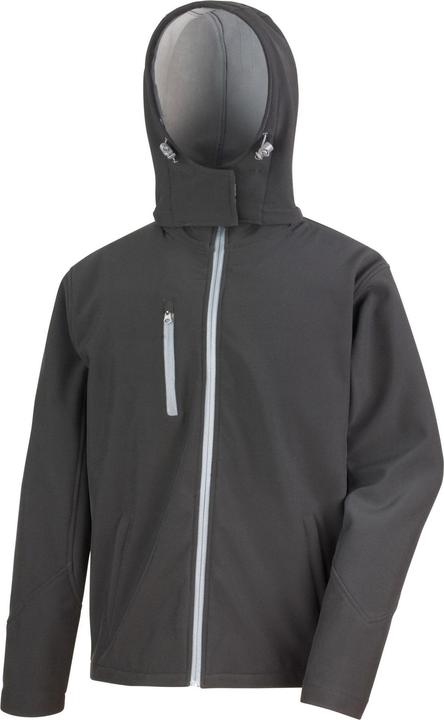 Actual product image Result Clothing Mens Hooded Soft Shell Jacket (S)