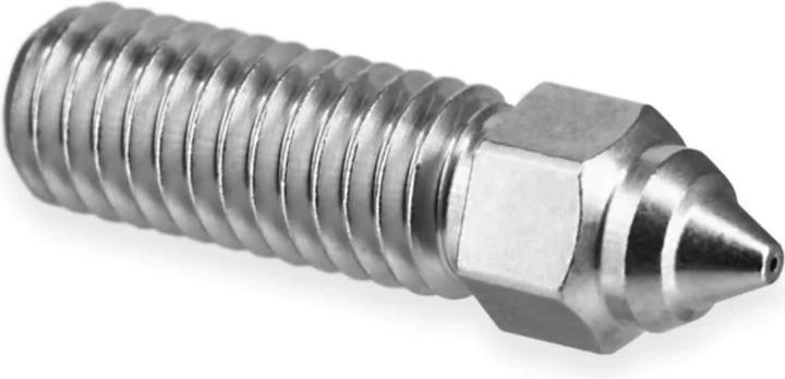 Actual product image MicroSwiss Micro Swiss Brass Plated Wear Resistant Nozzle for Creality K1, K1 Max, CR-M4 (Blast pipe)