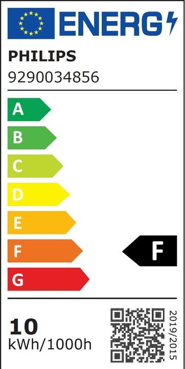 Energie-Label Philips Master (E27, 9.50 W, 820 lm, 1 x, F)