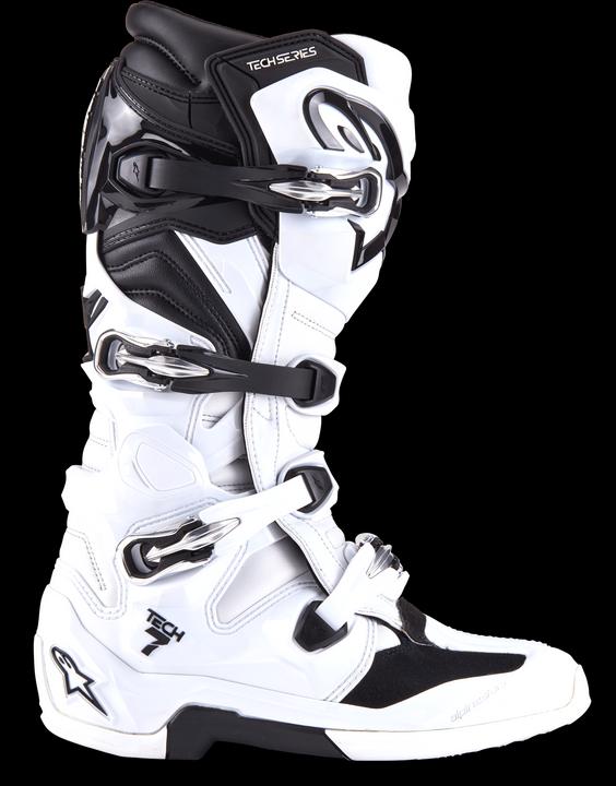 Actual product image Alpinestars BOOTS TECH 7 WHT/BLK 10/44.5 (Men, 44.5)